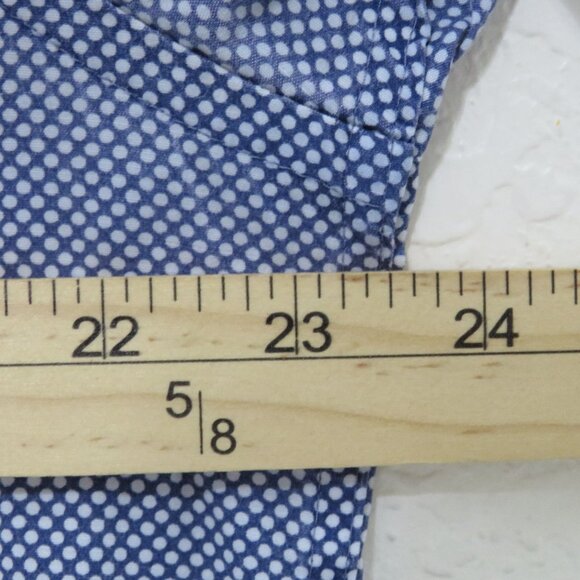 Guide London* Men's Short Sleeve Button Down Curved Hem Polka Dot Shirt~ Size XL - Picture 8 of 11